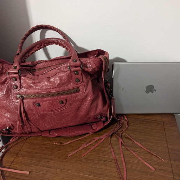 Balenciaga Agneau Classic City Moto Bag - Picture 8 of 10